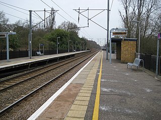 <span class="mw-page-title-main">Crews Hill railway station</span> National Rail station in London, England