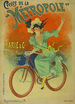 Cycles de la "Métropole". Marié & Co. 17 rue St Maur, Paris (1897).