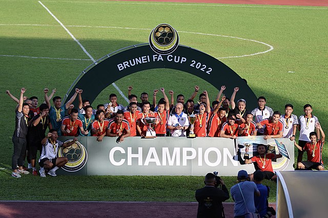 DPMM winning the 2022 Brunei FA Cup