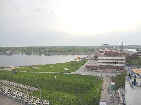 Hydroelectric power station at Gabčíkovo Dam, Slovakia