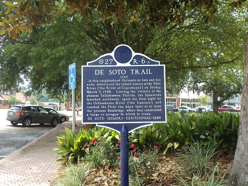 File:DeSoto Trail Historical Marker, Bainbridge.JPG