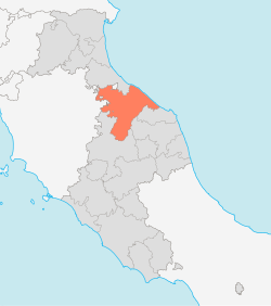 Urbino és Pesaro küldöttsége Location.svg