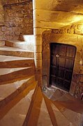 Escalier à vis du château.