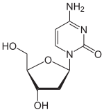 Skeletal formula of deoxycytidine
