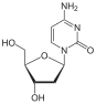 Chemische structuur van deoxycytidine