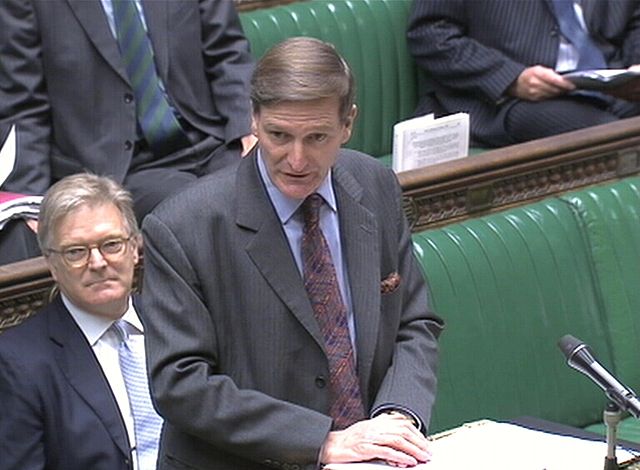 Grieve speaking in the House of Commons