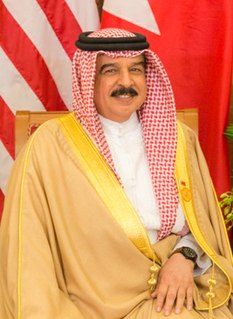 Hamad bin Isa Al Khalifa King of Bahrain since 2002 and Emir from 1999 to 2002