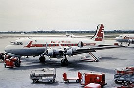 Douglas C-54-DO van Capital Airlines (Pennsylvania-Central Airlines na hernoemen)