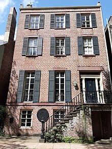Upon moving to Savannah, Berendt lived in a carriage house behind 22 East Jones Street Eliza Ann Jewett (Estate of) Property.jpg
