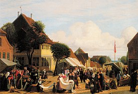 Market Day in Fredericia (undated)