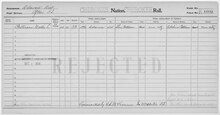 Enrollment for Cherokee Census Card R1092 - NARA - 260155.tif