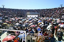 Jehovah's Witnesses in a convention on the Ypacarai Stadium Estadio del Bicentenario de Ypacarai.jpg