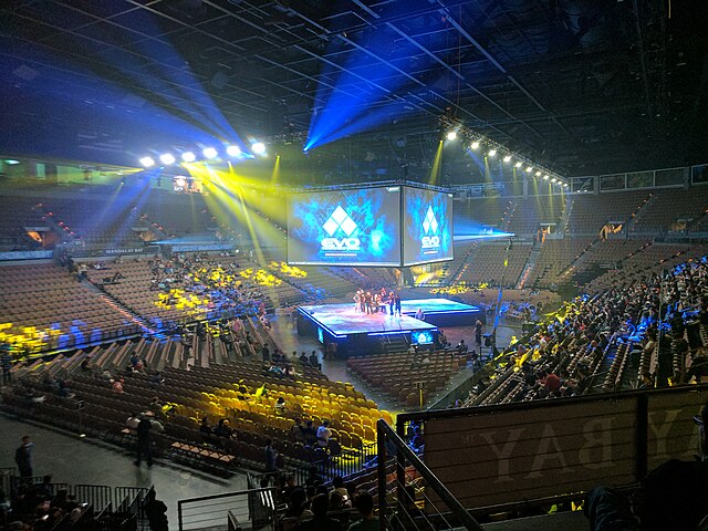 Interior of venue during Evo 2017