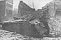 Wrak pojazdu zniszczonego 13 sierpnia 1944 roku w Warszawie na ul. Kilińskiego
