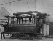 FOTG-Straßenbahnwagen in Frankfurt, 1890