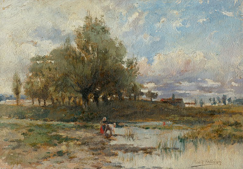 File:Felicián Moczik - Landscape with Pond - O 1427 - Slovak National Gallery.jpg