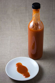 <span class="mw-page-title-main">Hot sauce</span> Chili pepper-based condiment