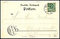 Fiedeler & Bayer PC Alt-Hannover (Beguinenthurm.) Arbeiter Vereinshaus Adressseite 1899 an Hans Weidner in Wandsbek.jpg