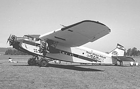 Trimotor Ford 5-AT, similar en diseño a los dos aviones que chocan