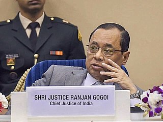 <span class="mw-page-title-main">Ranjan Gogoi</span> 46th Chief Justice of India, Member of Rajya Sabha