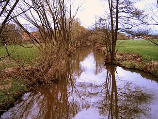 Franconian Rezat perto de Georgensgmünd