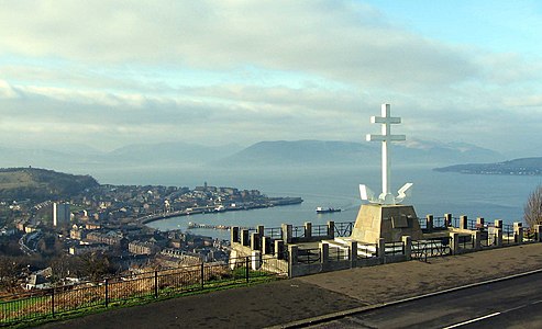 Monumant ar forces navales françaises libres e Guireag, e-kichenn Grianaig, e Bro-Skos