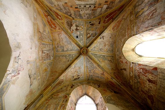 Deckenmalereien in der Kirche Bächlingen