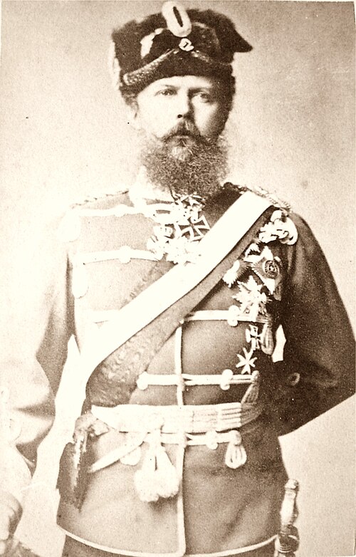 Prince Friedrich Karl of Prussia wearing his Grand Cross of the Iron Cross