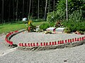 Rote Kerzen an der Gedenkstätte in Überlingen