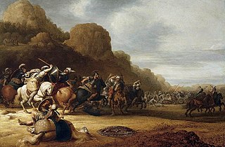 Cavalry Battle Scene