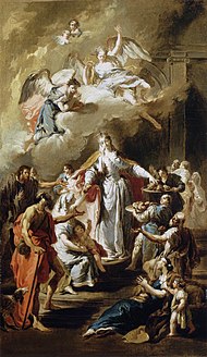 Giovanni Battista Pittoni - St. Elizabeth, die Almosen verteilt - WGA17970.jpg