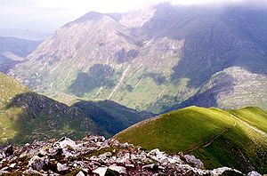 Glen Nevis from the summit of An Gearanach Glen Nevis from An Gearanach.jpg