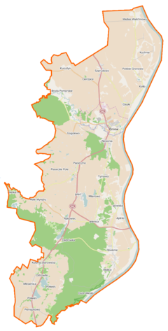 Mapa lokalizacyjna gminy Gniew