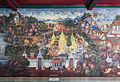 Mural del Phra Rabiang del Templo del Buda de Esmeralda.