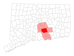 Connecticut, Middlesex County'de yer