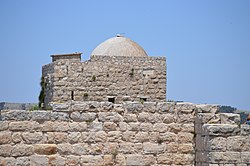 Maqam of Sheikh Ghanem, on Mount Gerizim (Jabal at-Tur), which is currently under the control of the Israelis In 1850-51 de Saulcy found stonecutters repairing a staircase here.