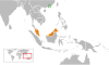 Location map for Hong Kong and Malaysia.