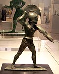 Thumbnail for Statuette of hoplite (Berlin Antiquities Collection Misc. 7470)