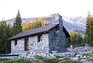 Shasta Alpine Lodge at Horse Camp on Mount Shasta, California.