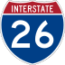 Interstate 26 marker