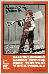 Come into the garden dad!, World War I poster from Canada (c. 1918), Archives of Ontario poster collection (I0016363) I0016363.tif