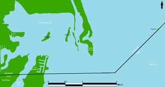 Indian Island and Gard Island in North Maumee Bay Indian & Gard Islands in North Maumee Bay map.png