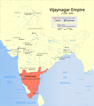 <span class="mw-page-title-main">Vijayanagara Empire</span> Empire based in southern India (14th–17th centuries)