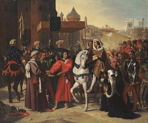 The Dauphin's Entry Into Paris (1821) by Ingres Ingres - The Entry into Paris of the Dauphin, later Charles V, 1821.jpg