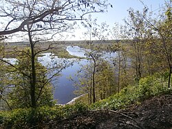 Iput River at Duby Cemetery in Dobrush 6 May 2014.jpg