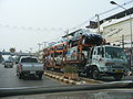 Isuzu road transport vehicle carries Isuzu Dmax trucks - Thailand.JPG