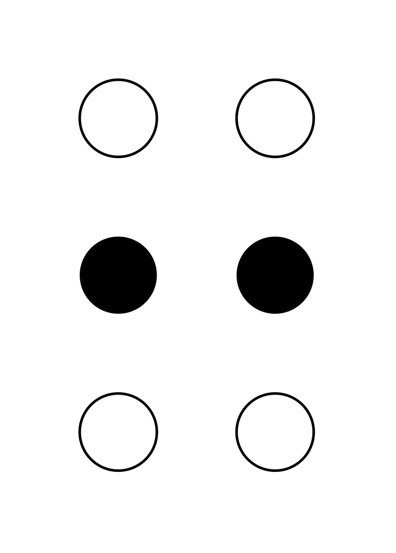 ⠒ (braille pattern dots-25)