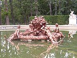 Fountain in the gardens of La Granja.
