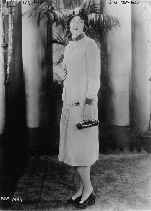 Joan Crawford aan het begin van haar carrière