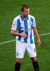 Rhodes playing for Huddersfield Town in 2011 Jordan Rhodes.jpg